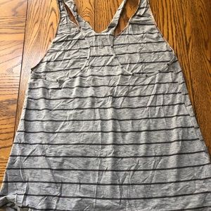 Lululemon striped grey tank top